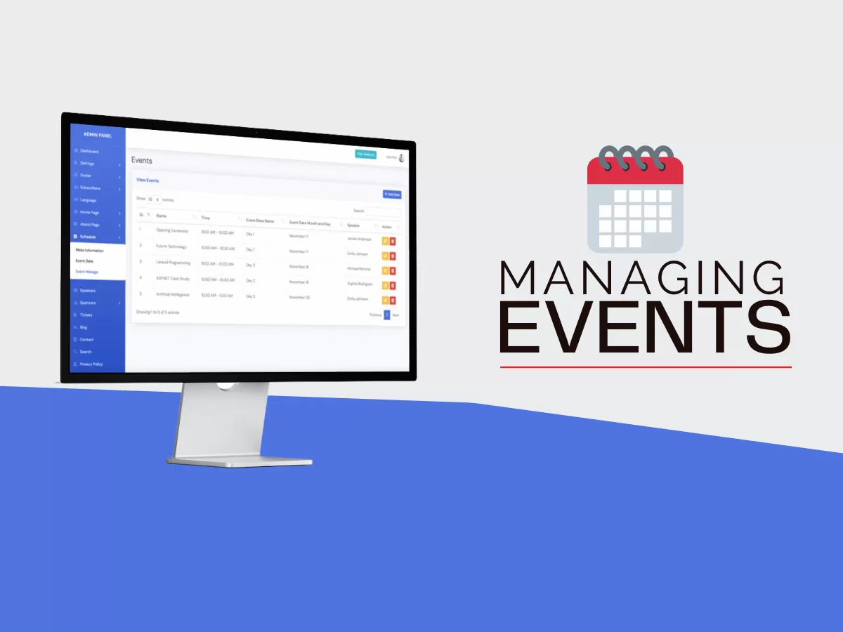 Turnkey your virtual event success with a complete Event Management System